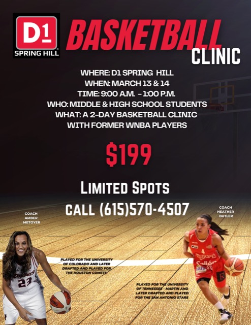 Spring Hill Camps and Clinics | D1 Training Spring Hill