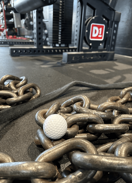 golf ball on chains at D1