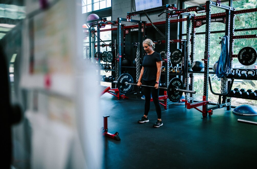 woman working out