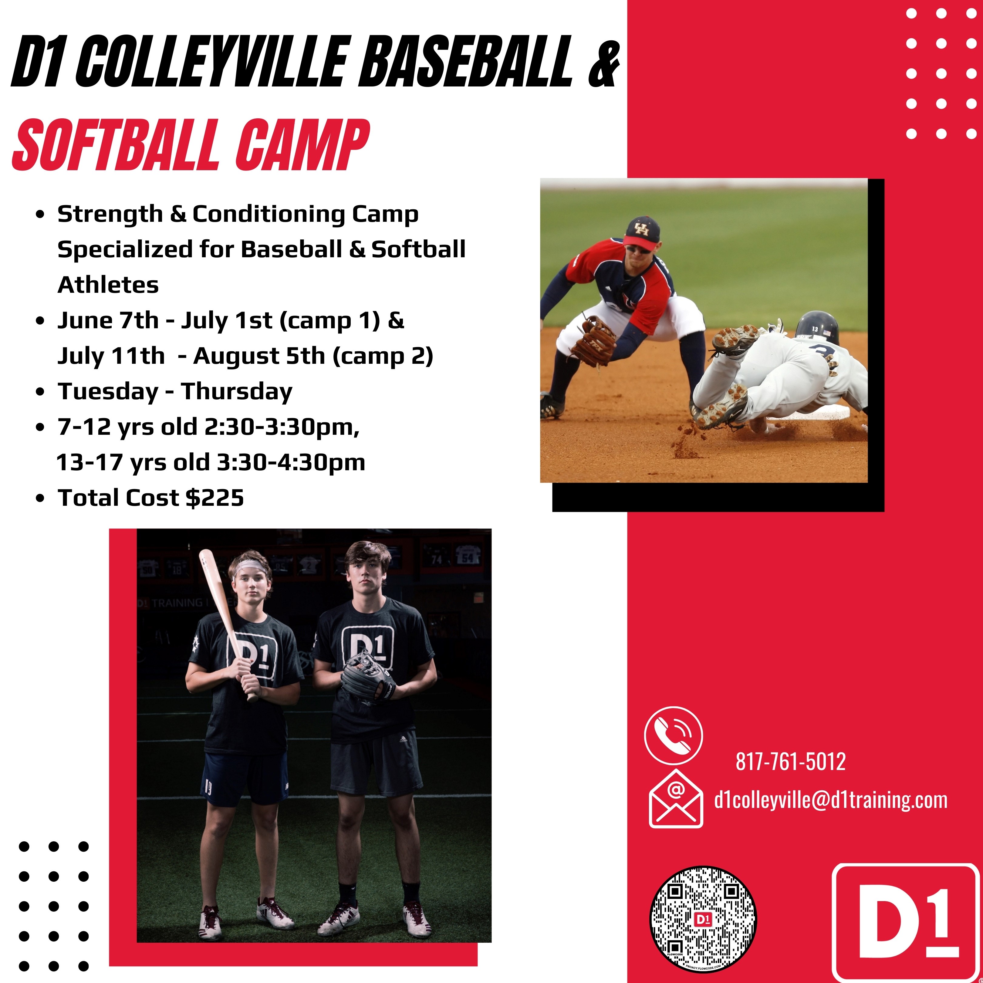 D1 Colleyville Baseball & Softball Camp