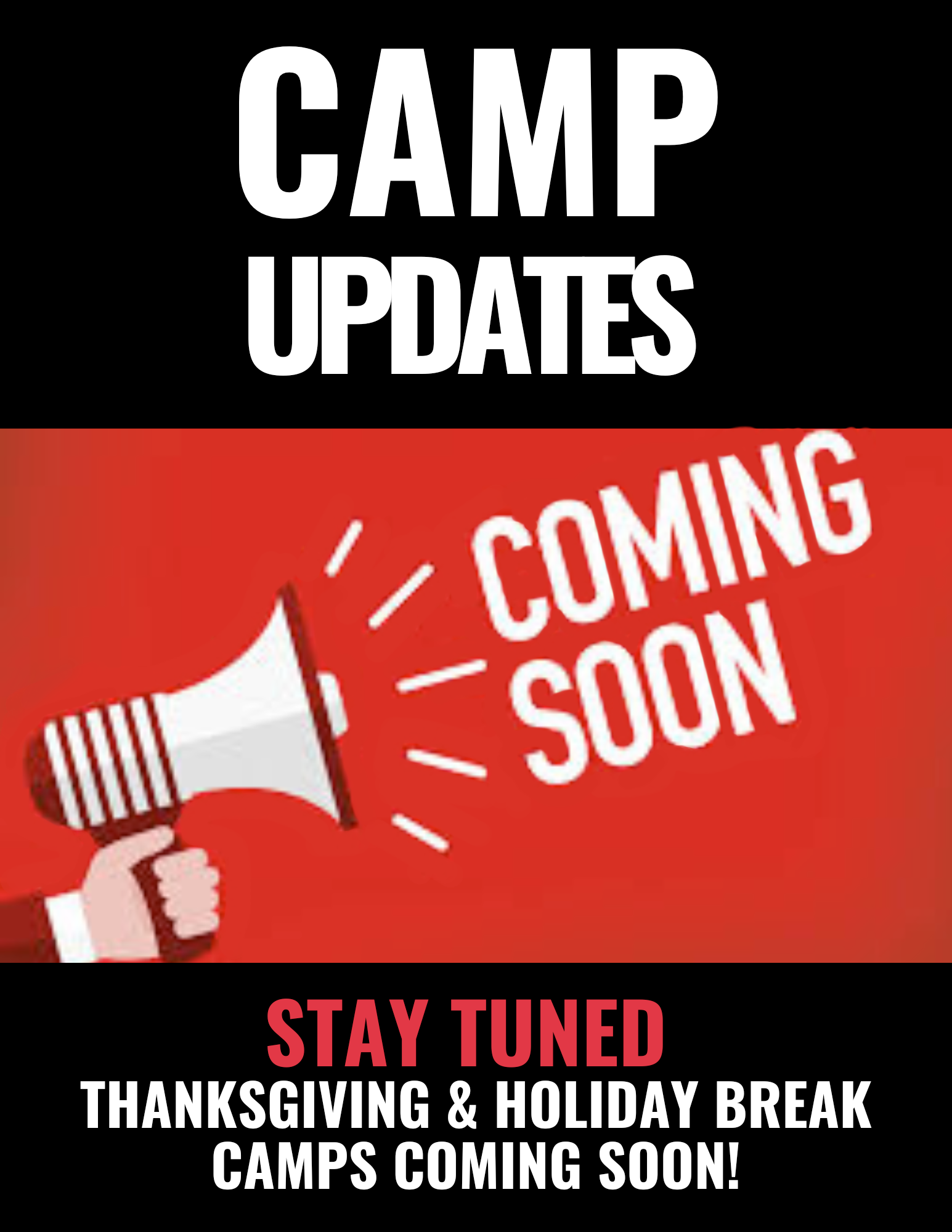 Camp Updates Flyer