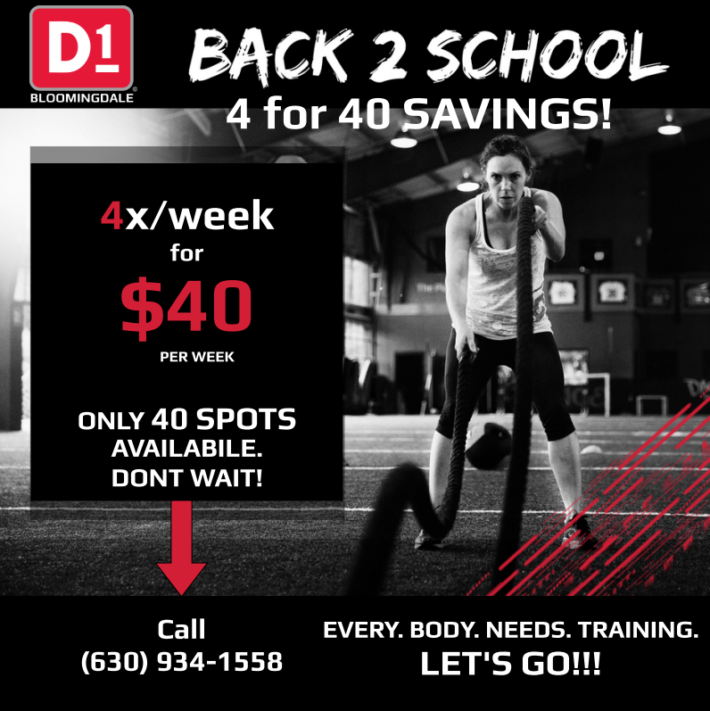 Back 2 School, 4 for $40 Promotion Flyer