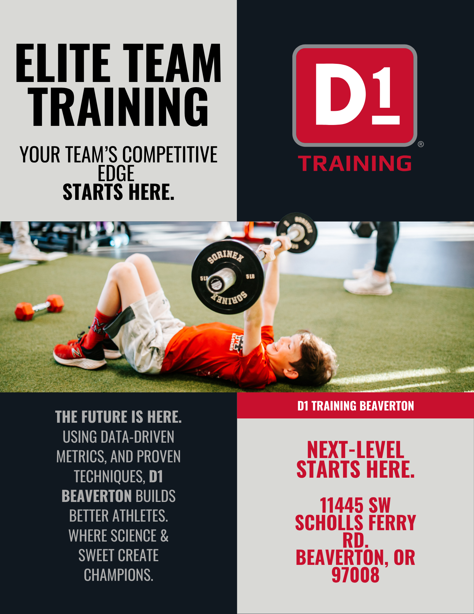 Athlete training in Portland, competitive team programs